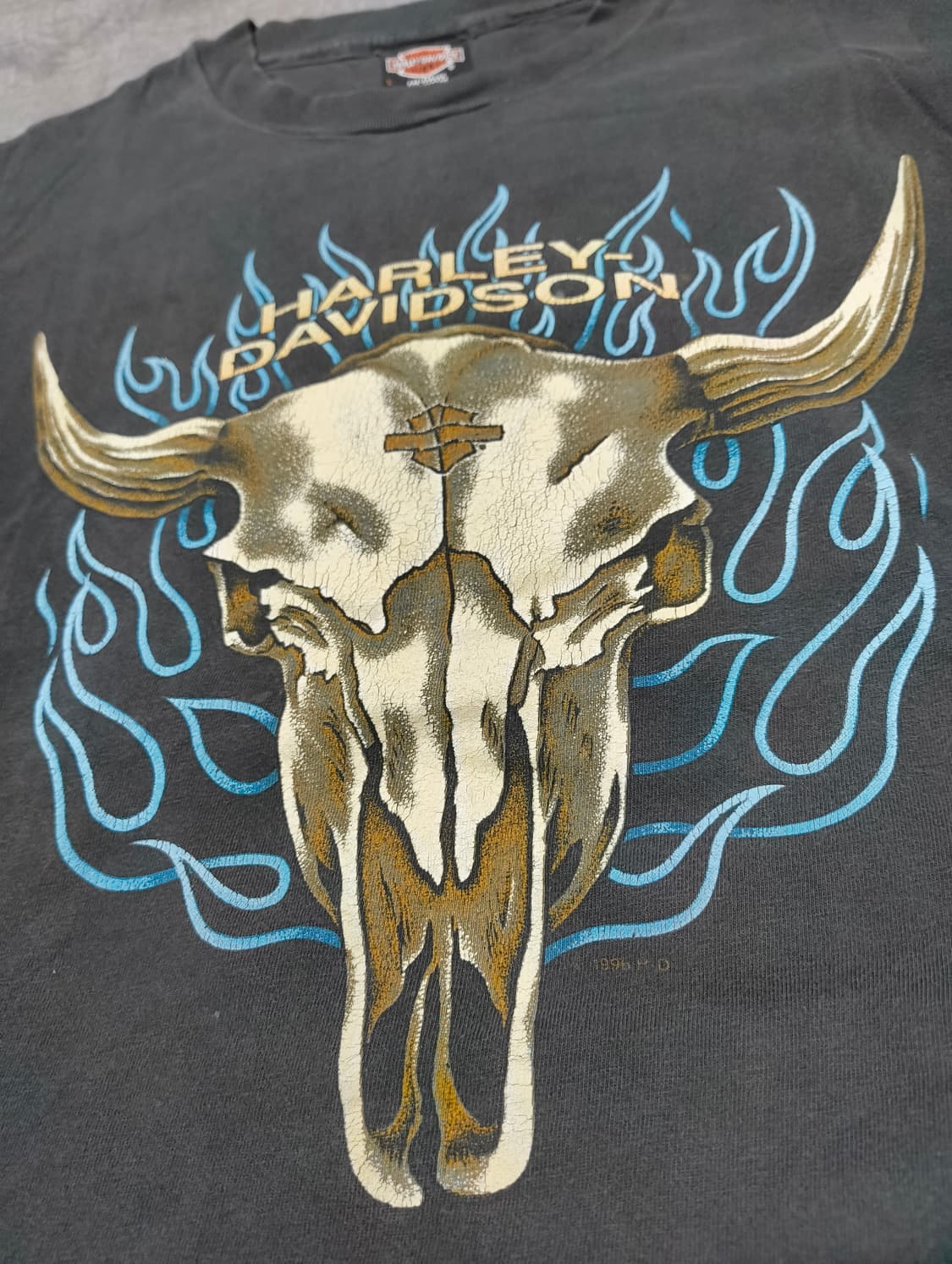 90s 할리데이비슨 카우 플레임 L 상품이미지2