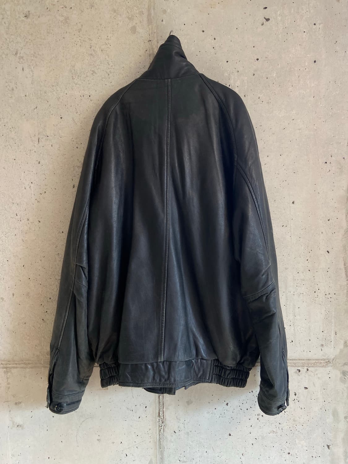 SAKI leather 빈티지 오버사이즈 가죽 자켓 상품이미지2