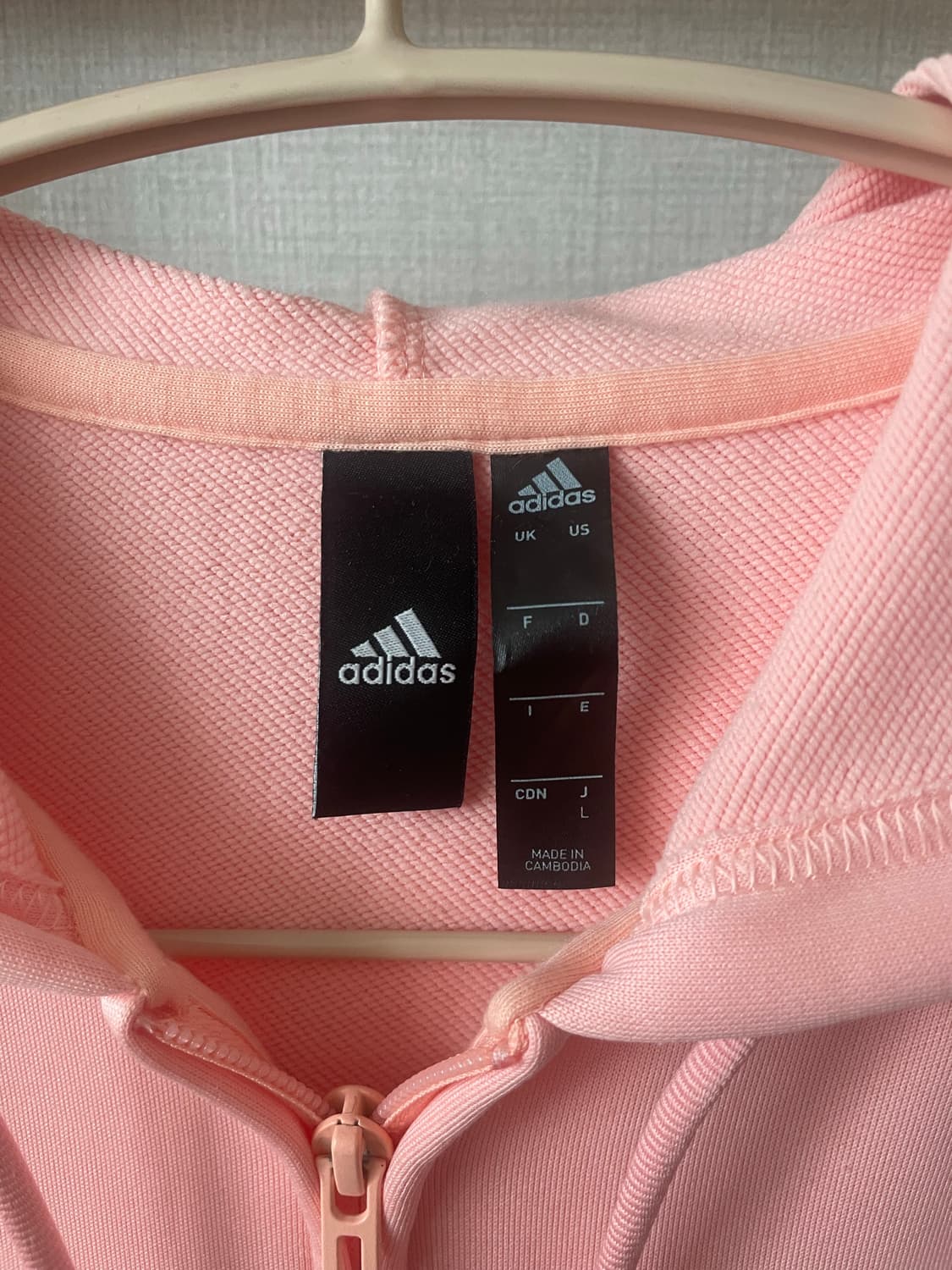 빈티지 아디다스 핑크 삼선 후드집업 💗🩶 상품이미지2