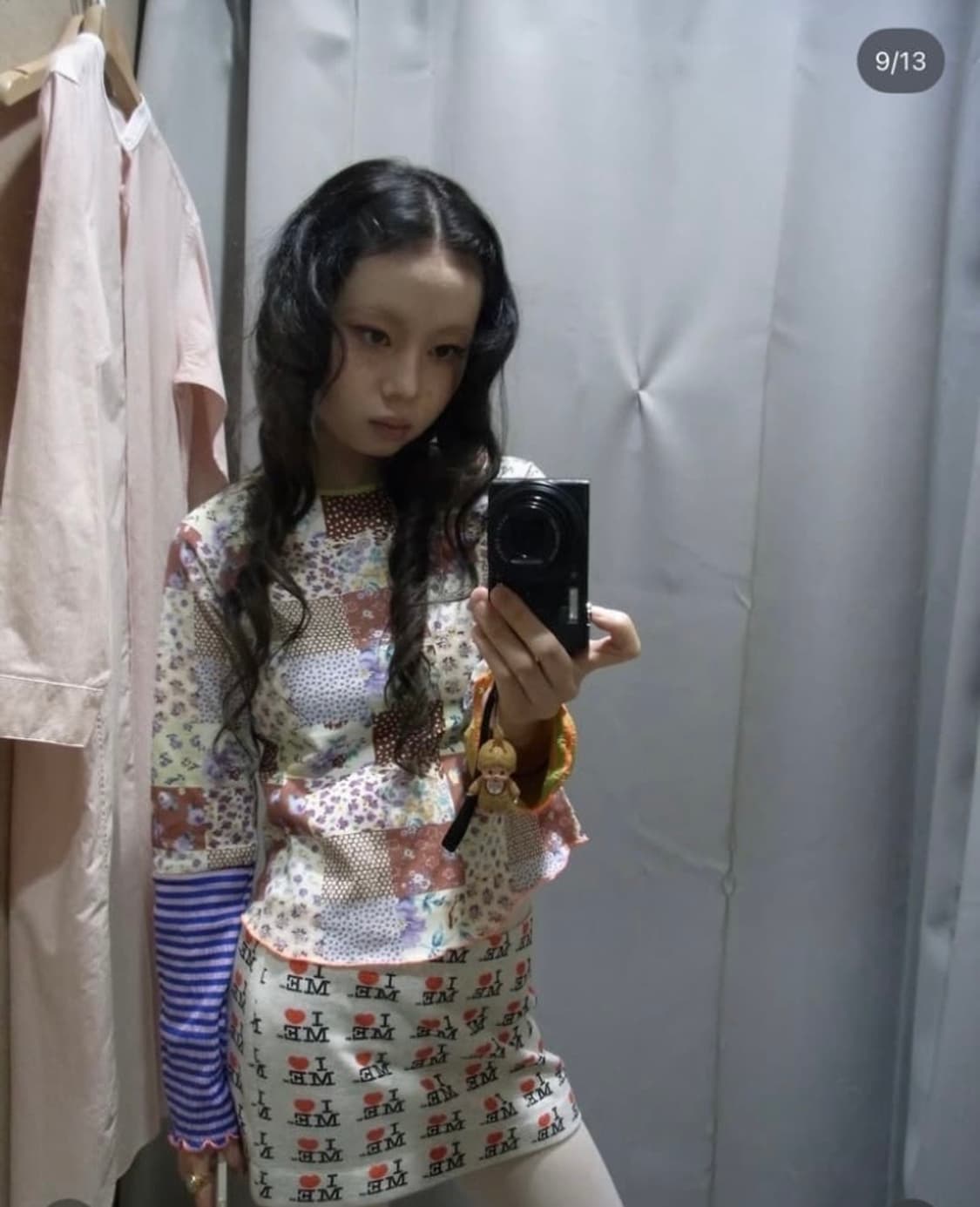 샵페어리 패치워크 탑 브라운 상품이미지2