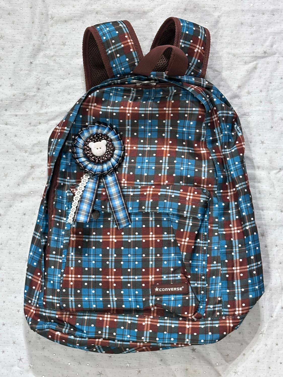 컨버스 체크 땡땡이 백팩 🌀 상품이미지4