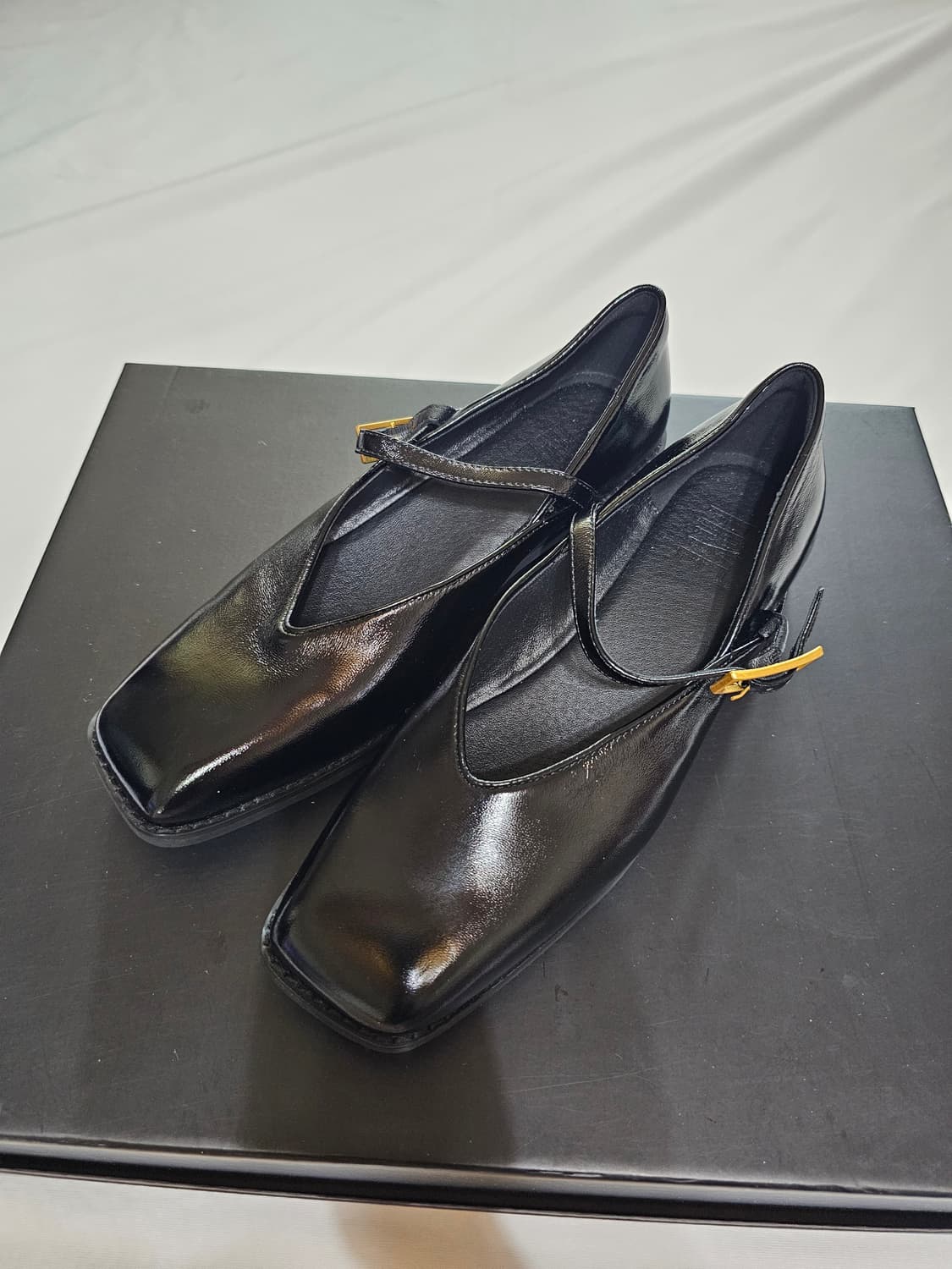 [250] FRYE 프라이 메리제인 양가죽 로퍼 구두 블랙 상품이미지4