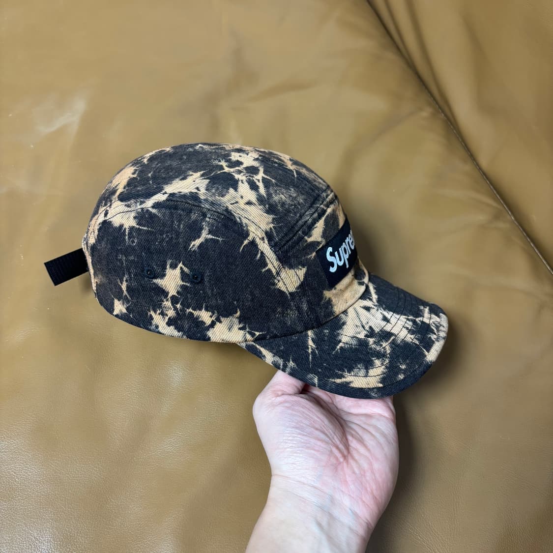 슈프림 캠프캡 모자 박스로고 데님 다이드 러스트 상품이미지3