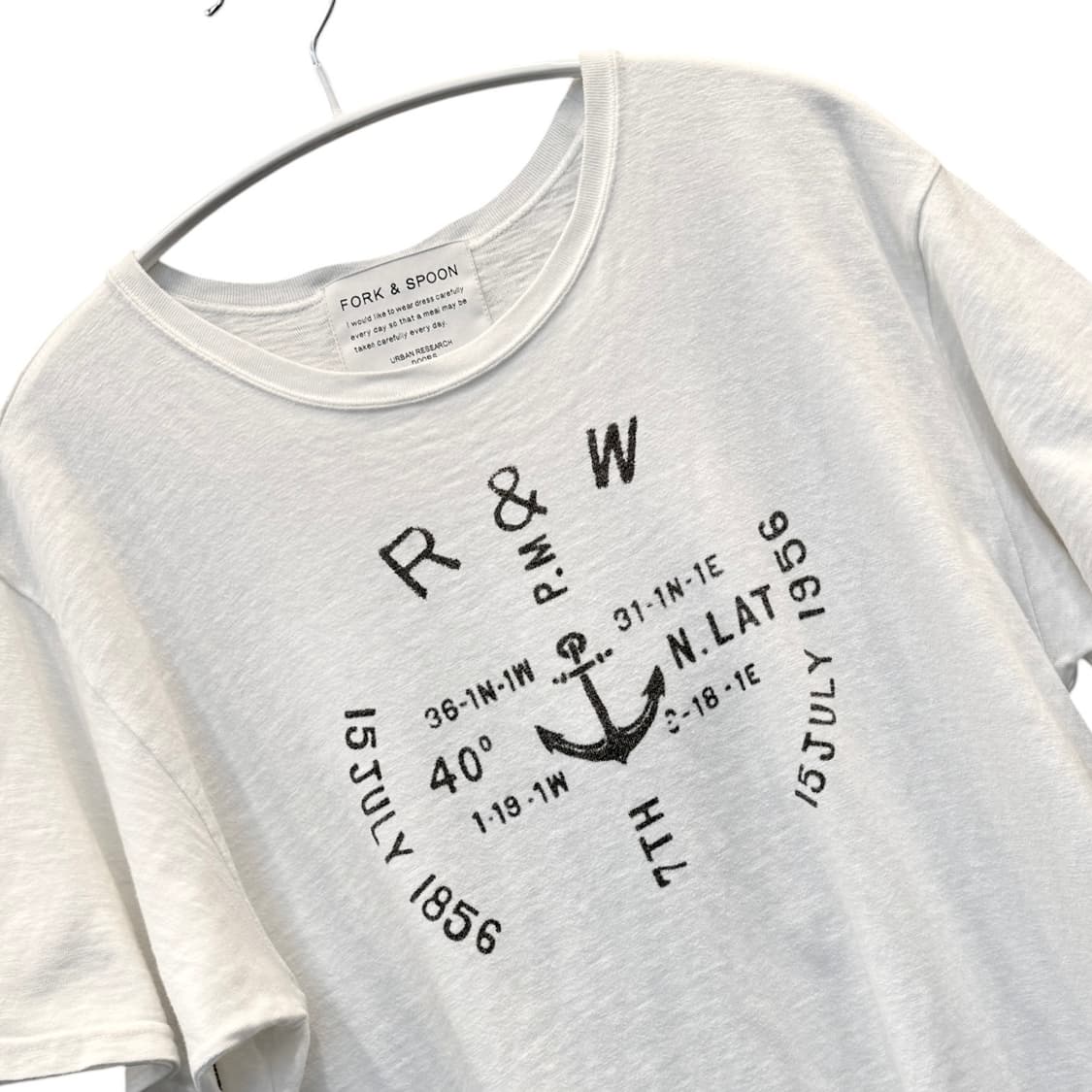 어반리서치 NAVY 마린 그래픽 티셔츠, L 상품이미지1