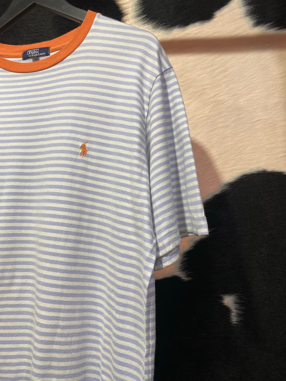 Polo Ralph Lauren 스카이블루 스트라이프 반팔 티셔츠 상품이미지4