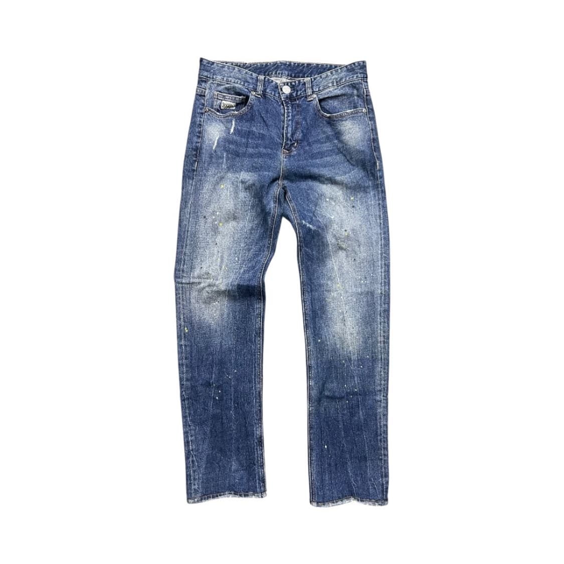 M) 에비수 백포켓 로고 페인트 데님 BD-041 상품이미지1