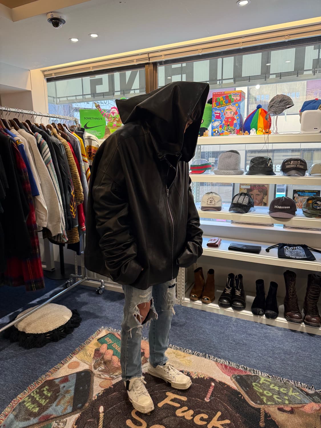 릭오웬스 카프탄 레더 자켓  상품이미지6