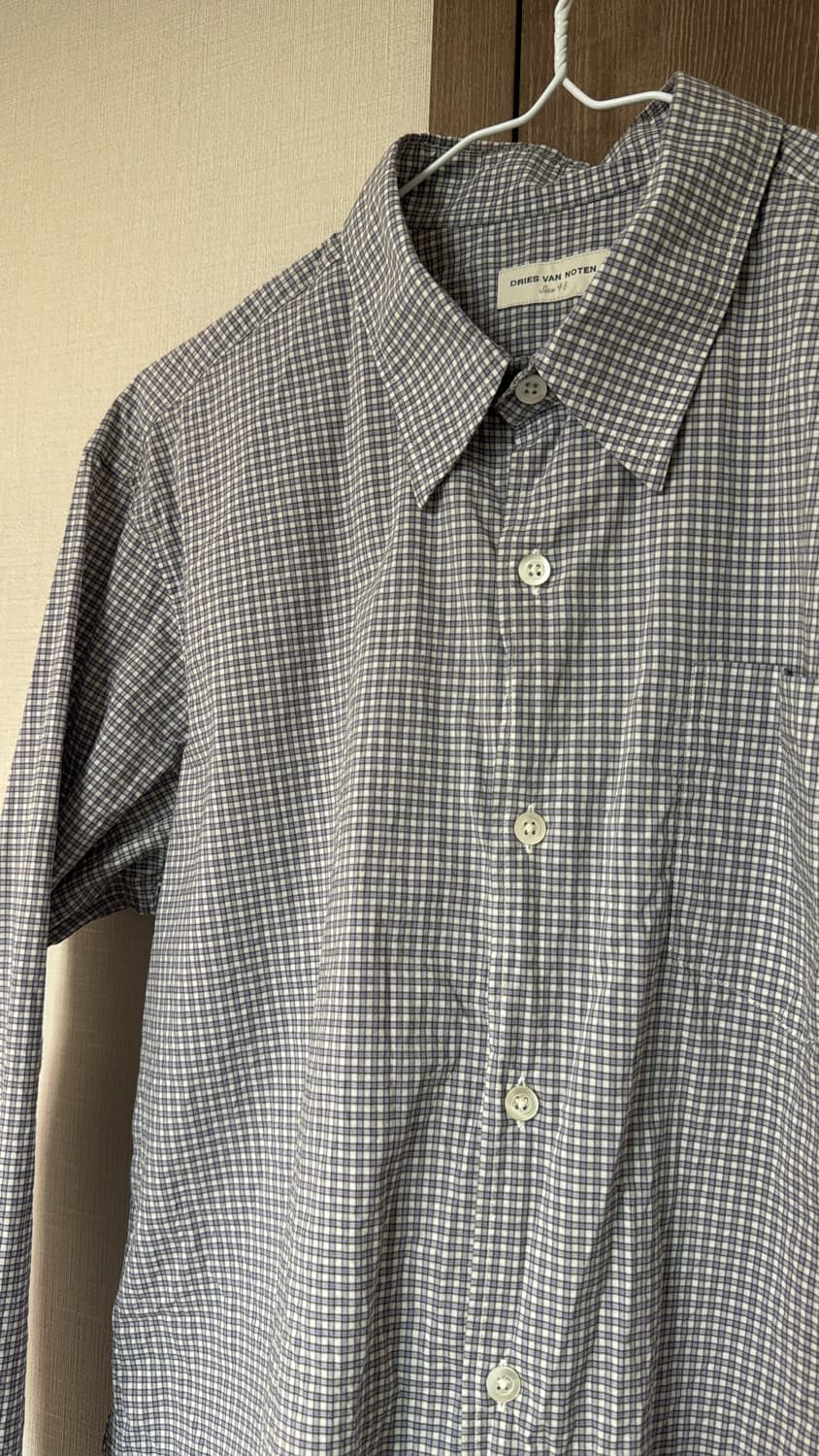 드리스반노튼 체크 셔츠 상품이미지1