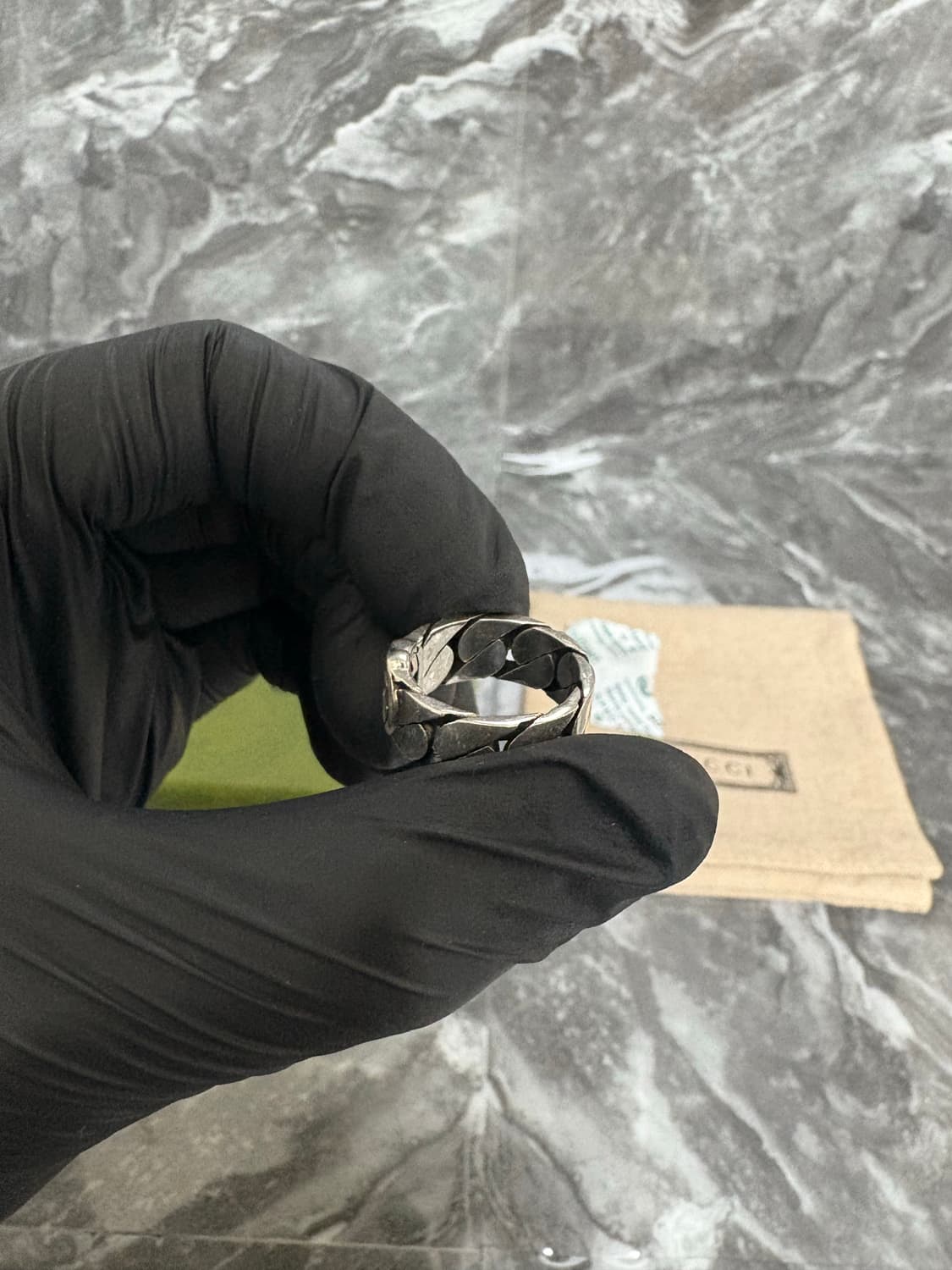 [새상품] 구찌 인트로킹 G 실버 반지 상품이미지3