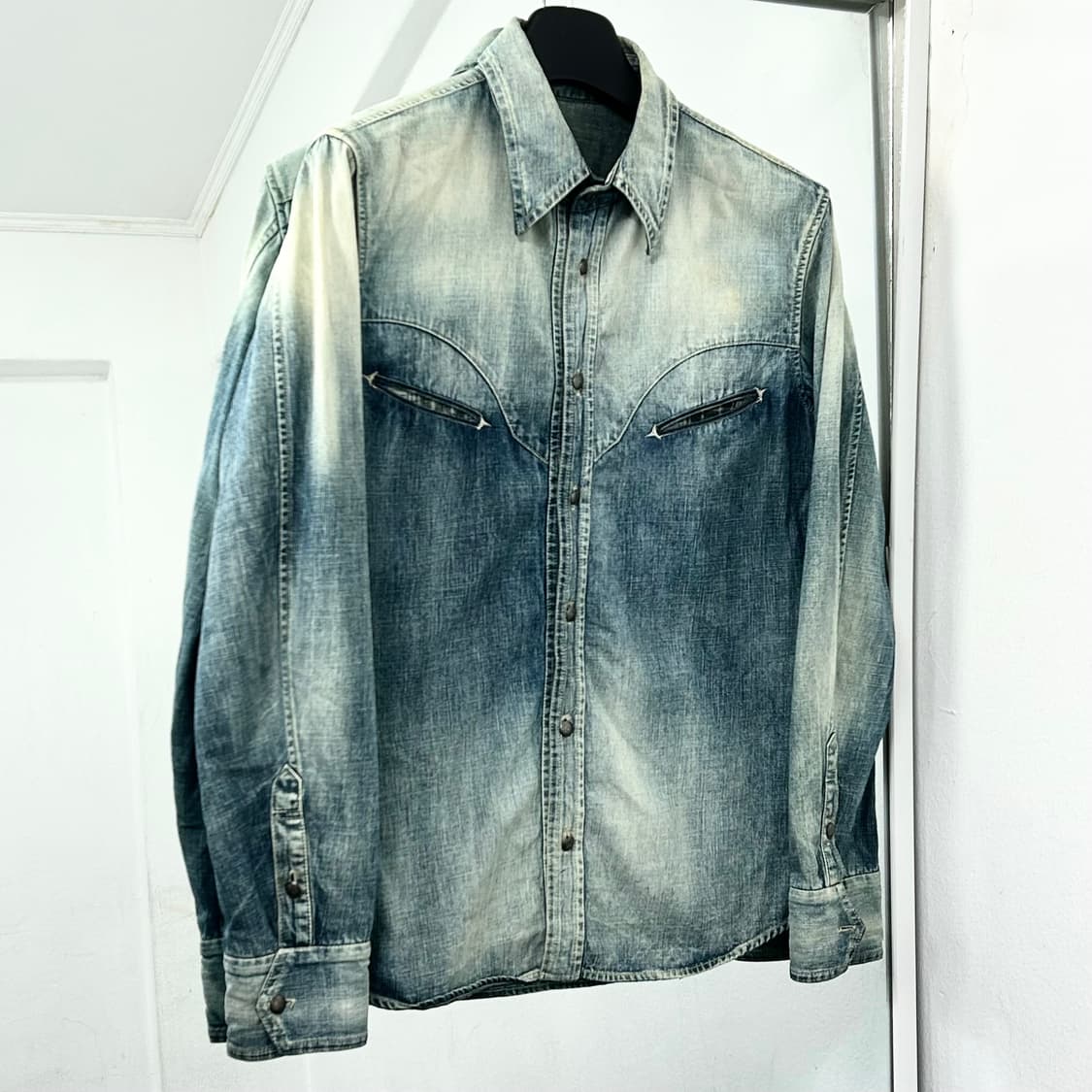 이사무 카타야마 백래쉬 웨스턴 데님 셔츠 상품이미지1