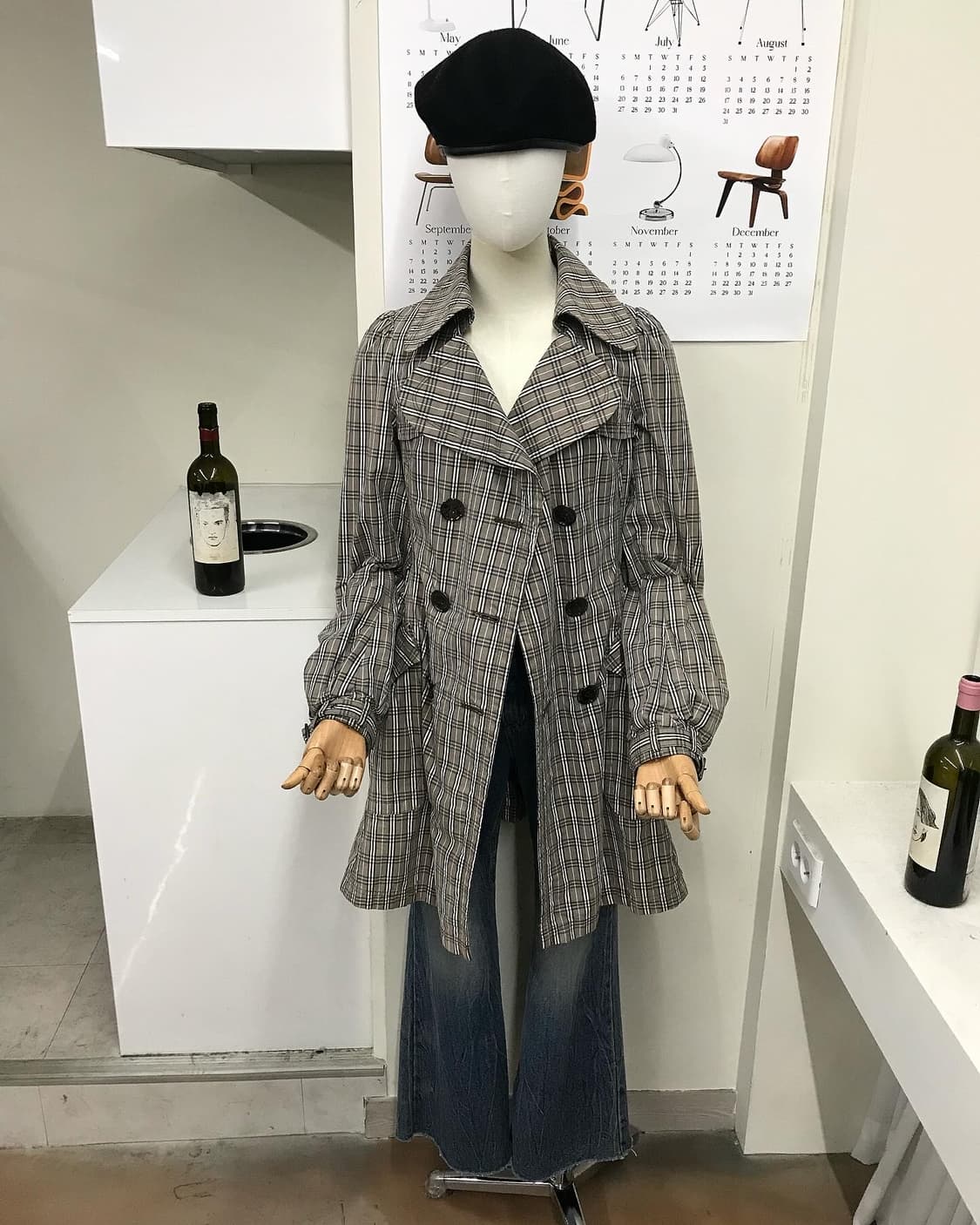 버버리 블루라벨 은장 더블 트렌치 코트 상품이미지7