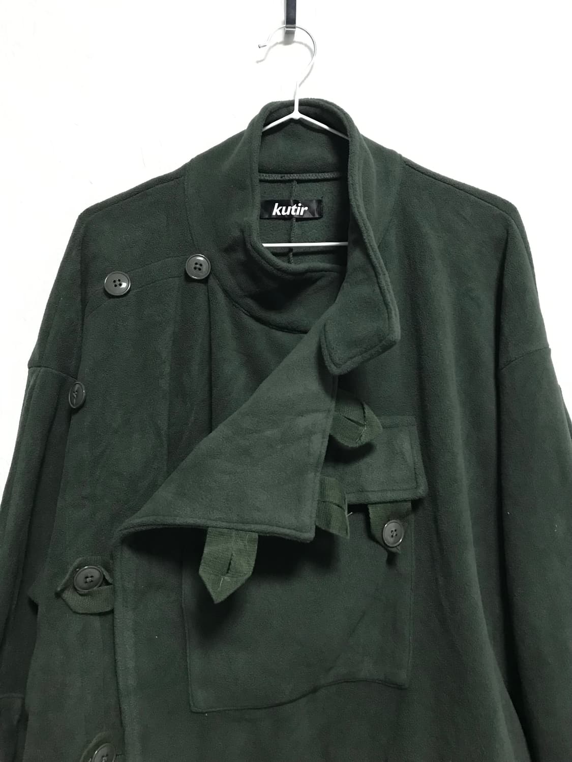 빈티지 모터사이클 밀리터리 디자인 버튼 후리스 자켓 상품이미지4