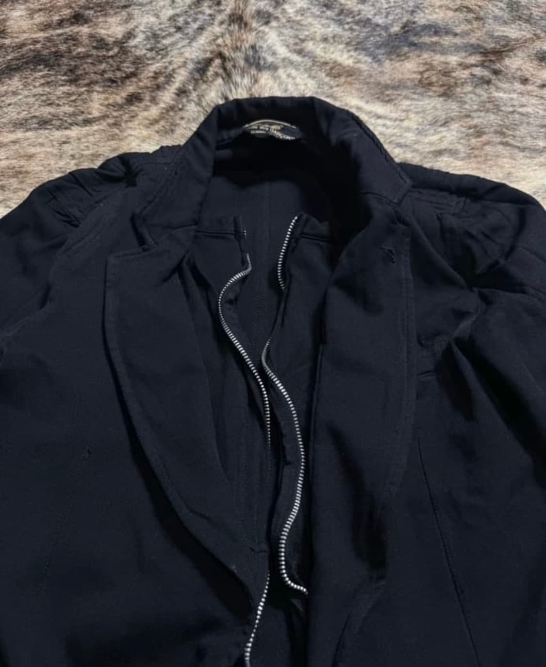 꼼데가르송 옴므 축융자켓 m~L 블랙 상품이미지2