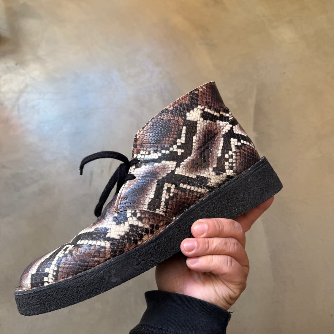 21시즌 에임레온도르 클락스 브라운 스네이크 데저트 부츠 상품이미지3