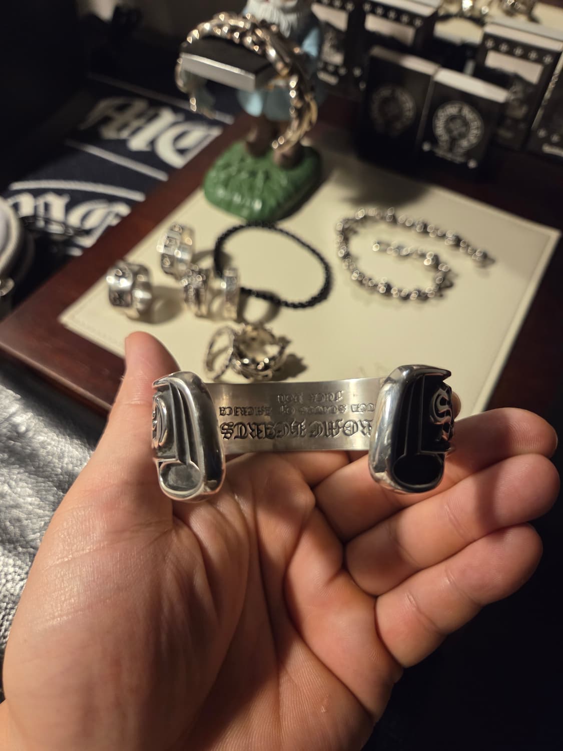 크롬하츠 스크롤 로고 뱅글팔찌(정품) 상품이미지5