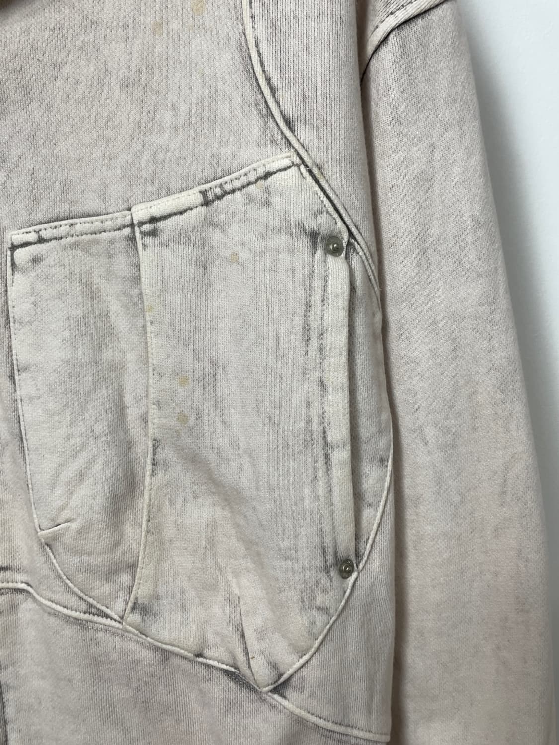 미스치프 블리치드 핑크 빅 포켓 후드집업 상품이미지7