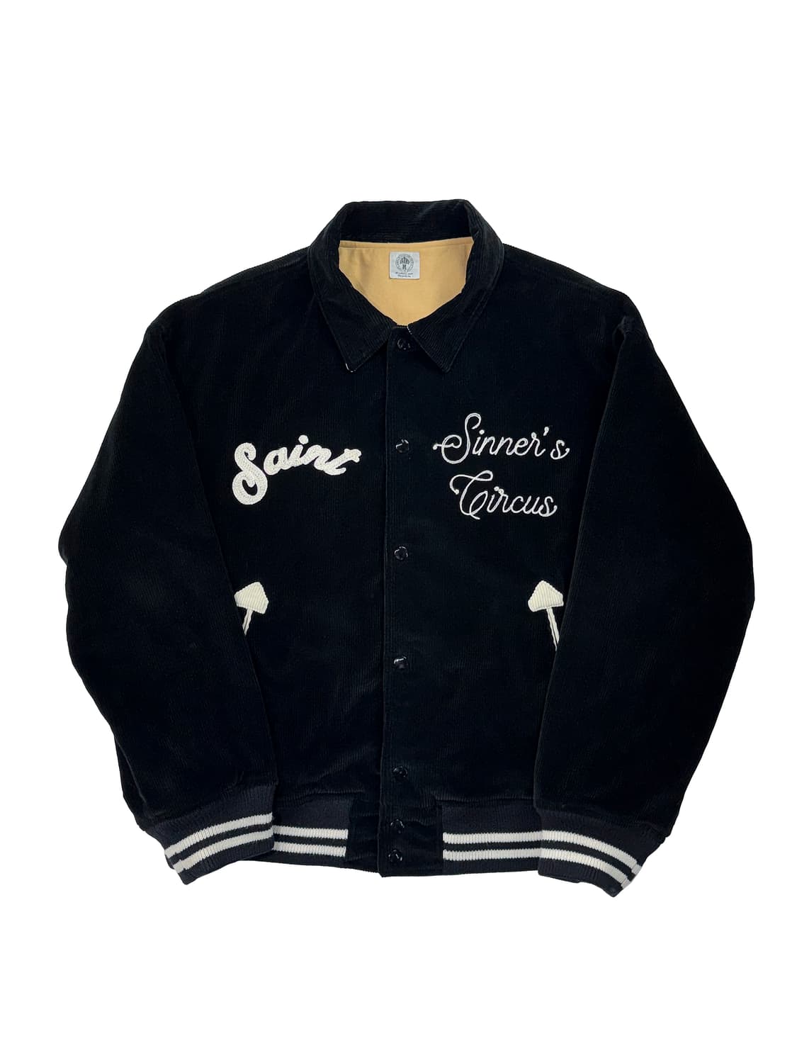 세인트 마이클 시너 서커스 코듀로이 테디 자켓 블랙 상품이미지2