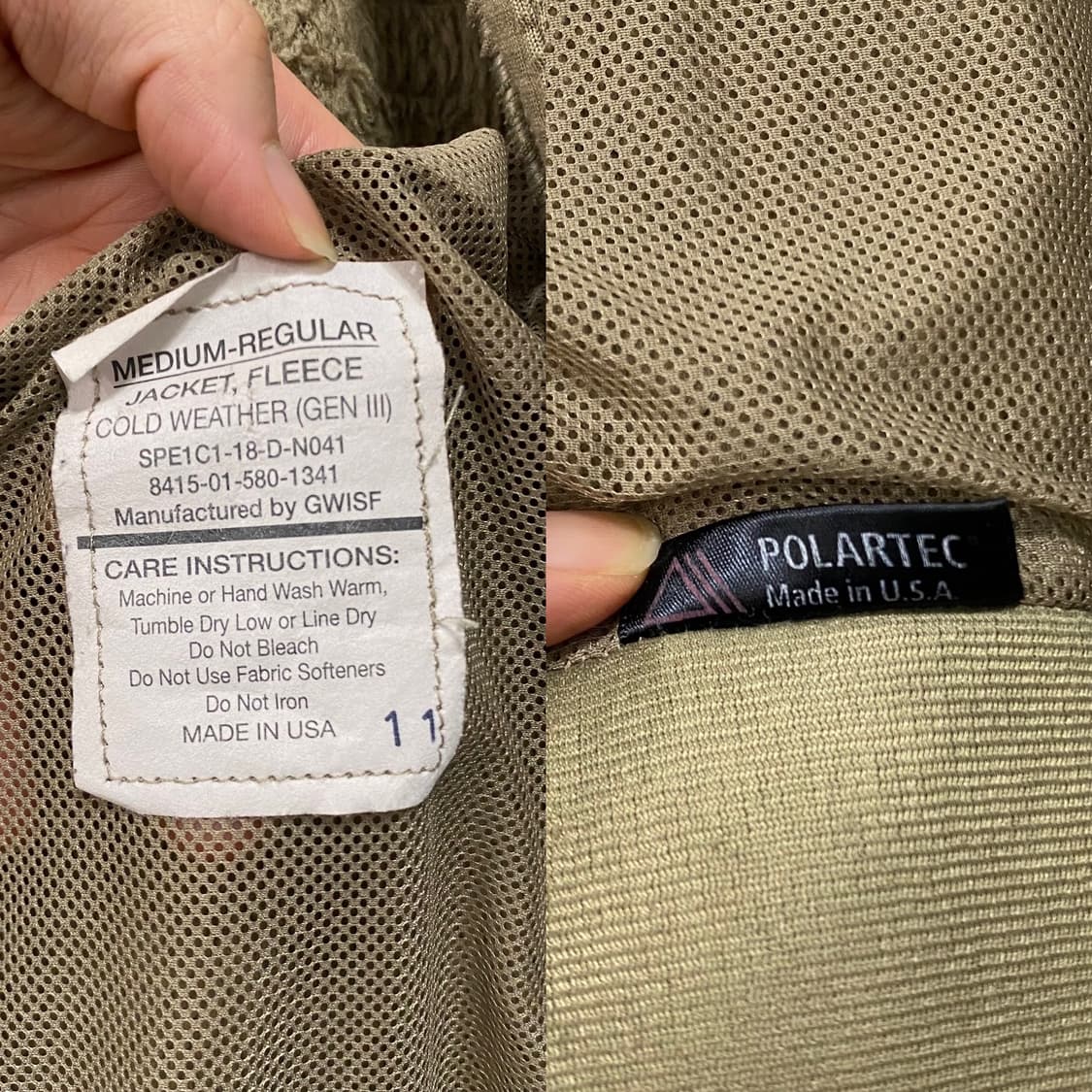 미육군 GEN-lll 폴라텍 플리스 자켓 상품이미지7