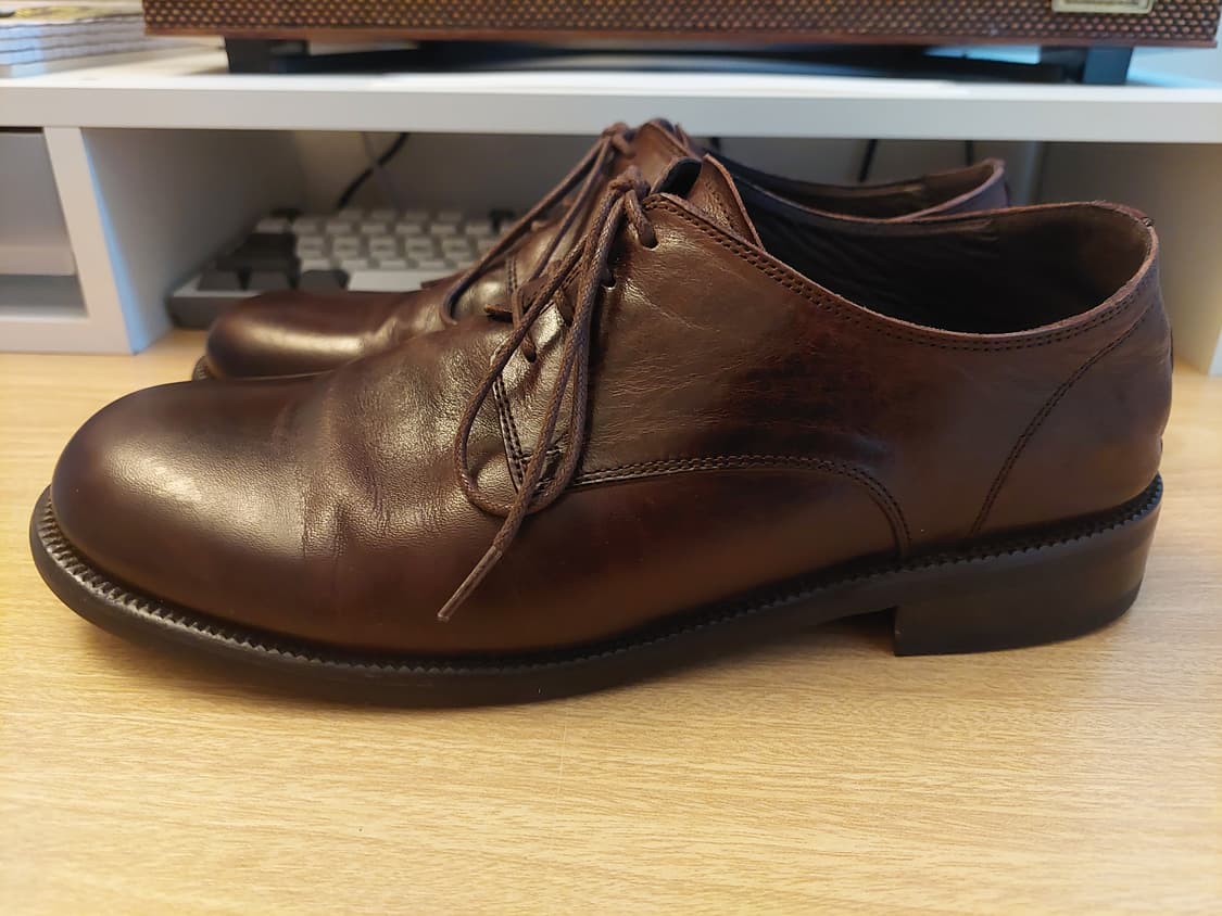 야세 홀리 홀스하이드 컴포트 더비슈즈 구두 브라운 275 상품이미지5