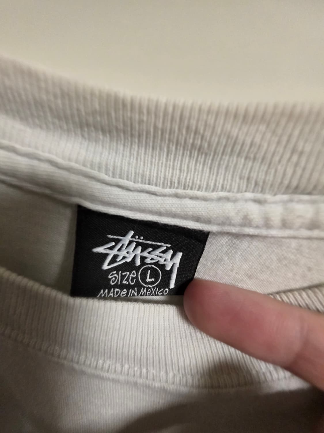 스투시 리플렉션 티셔츠 화이트 l사이즈 상품이미지4