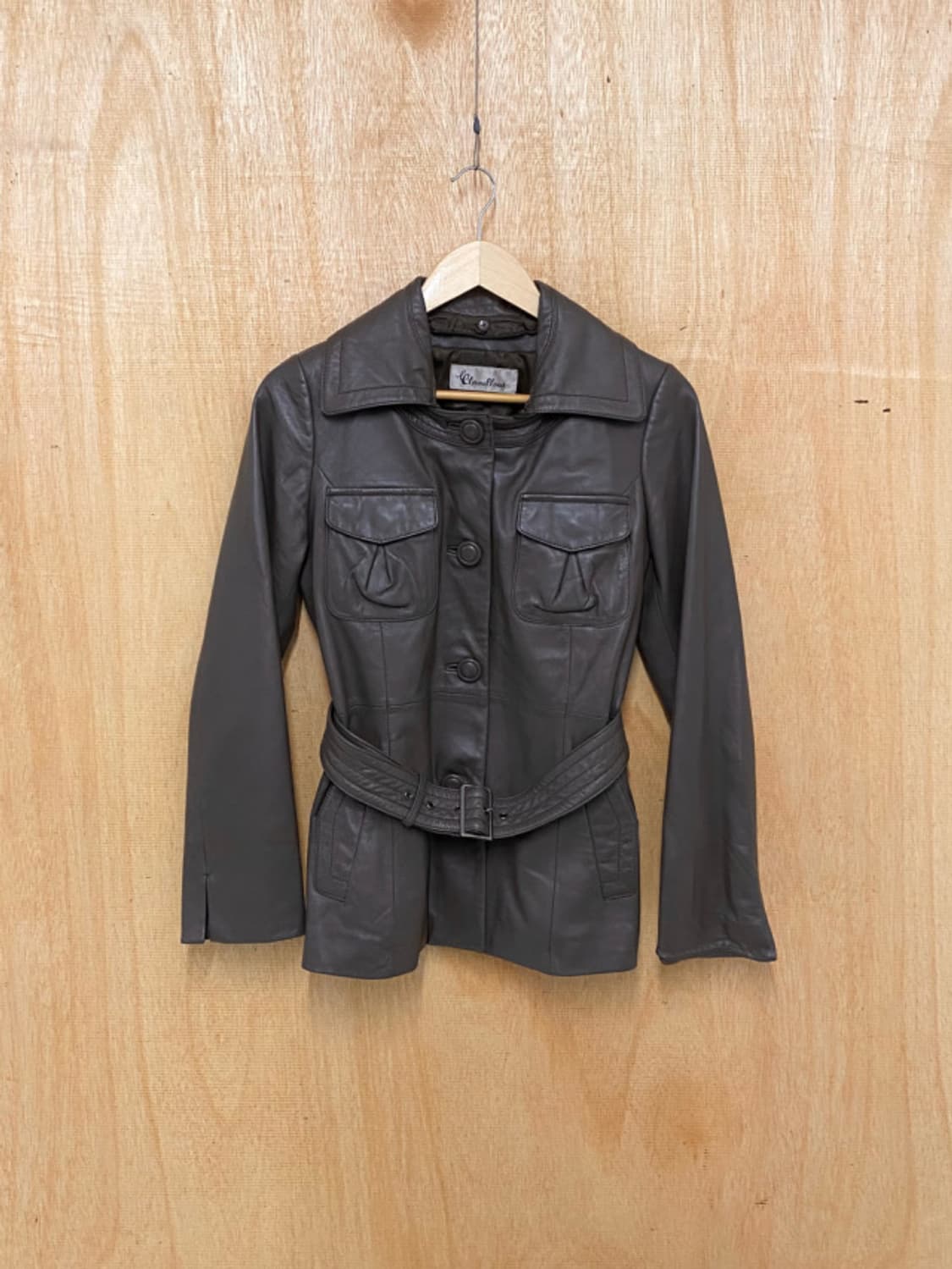  VTG 2way leather half coat 투웨이 가죽 하프코트 상품이미지2
