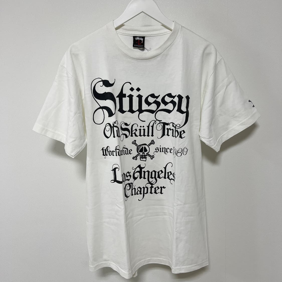 스투시 LA 챕터 Old Skull Tribe 티셔츠 화이트 상품이미지3