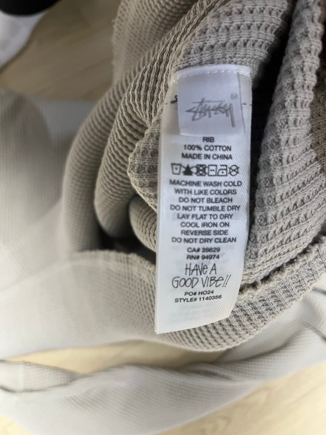 스투시 와플 롱슬리브 상품이미지2