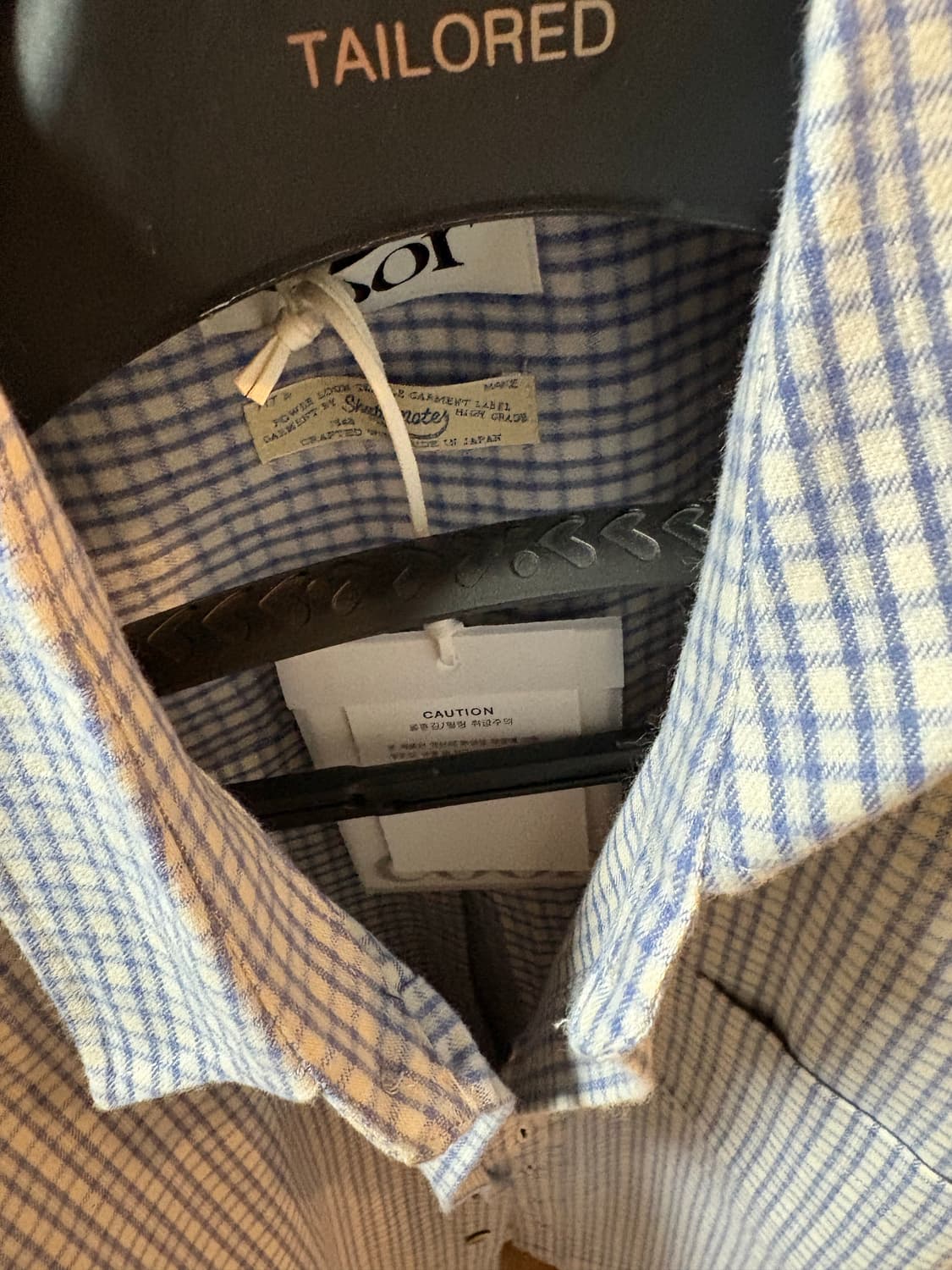 쿠어 블럭체크셔츠M 상품이미지4