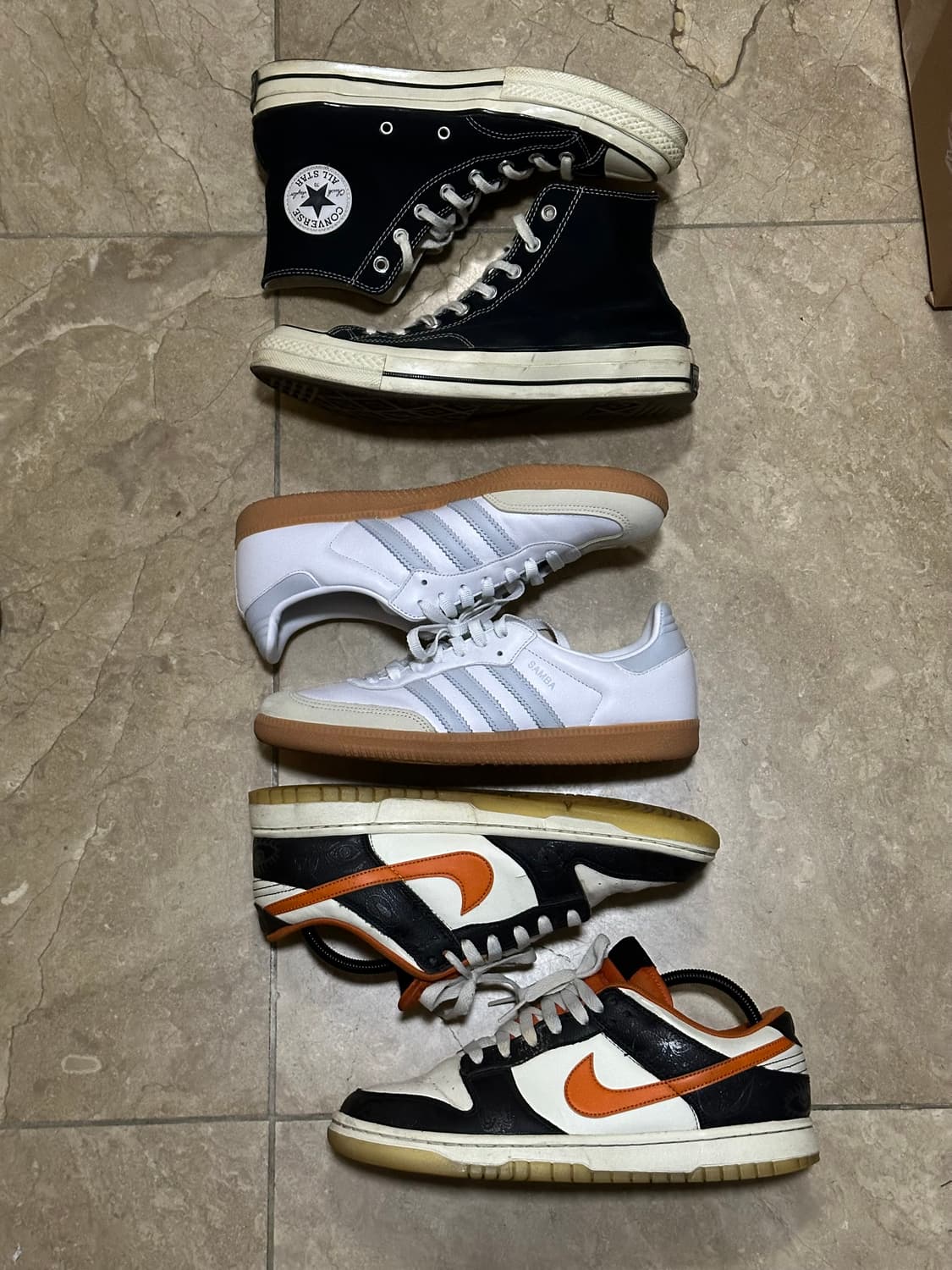 일괄 판매 나이키 덩크 로우,아디다스 삼바,컨버스 척테일러70 상품이미지1