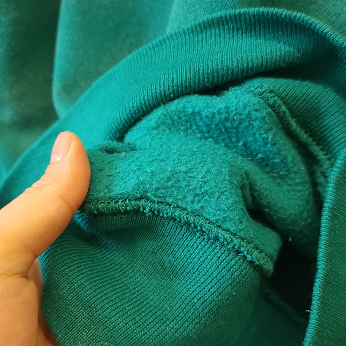 90s 져지스 빈티지 스웻셔츠 플레인 스웻셔츠 그린 썬 페이딩 L 상품이미지9