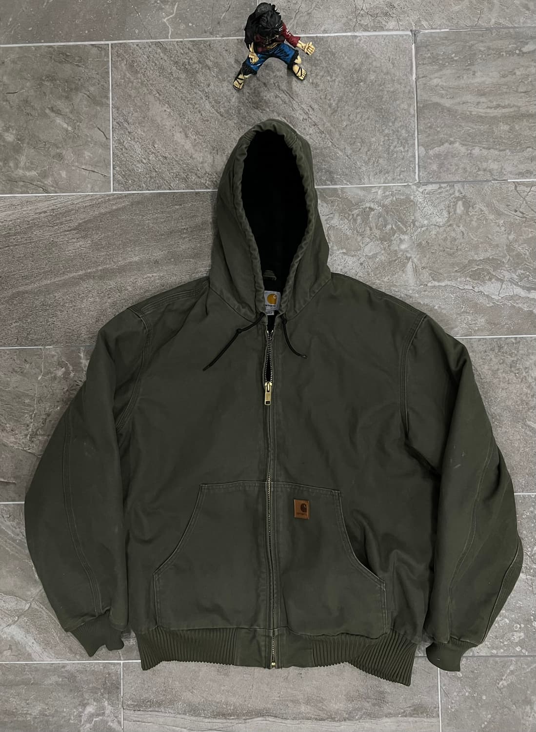(XL) 칼하트 덕 액티브 후드자켓 J130 ARG 아미그린 상품이미지1