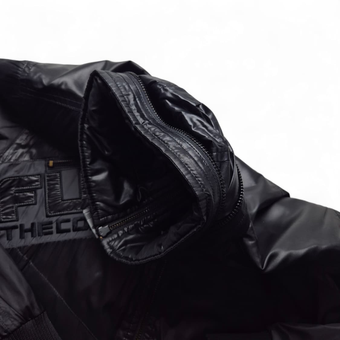 [M] 후부 나일론 글로시 자켓 y2k 상품이미지7