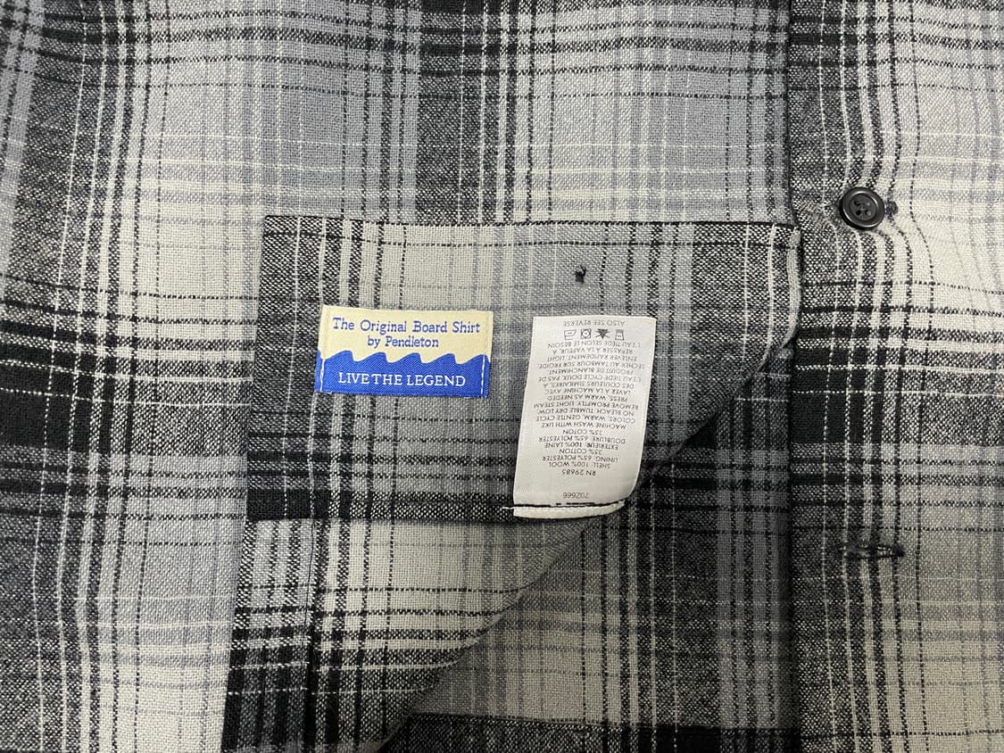 95~100) 펜들턴 체크 울 보드셔츠(RRL&LVC&폴로) 상품이미지7