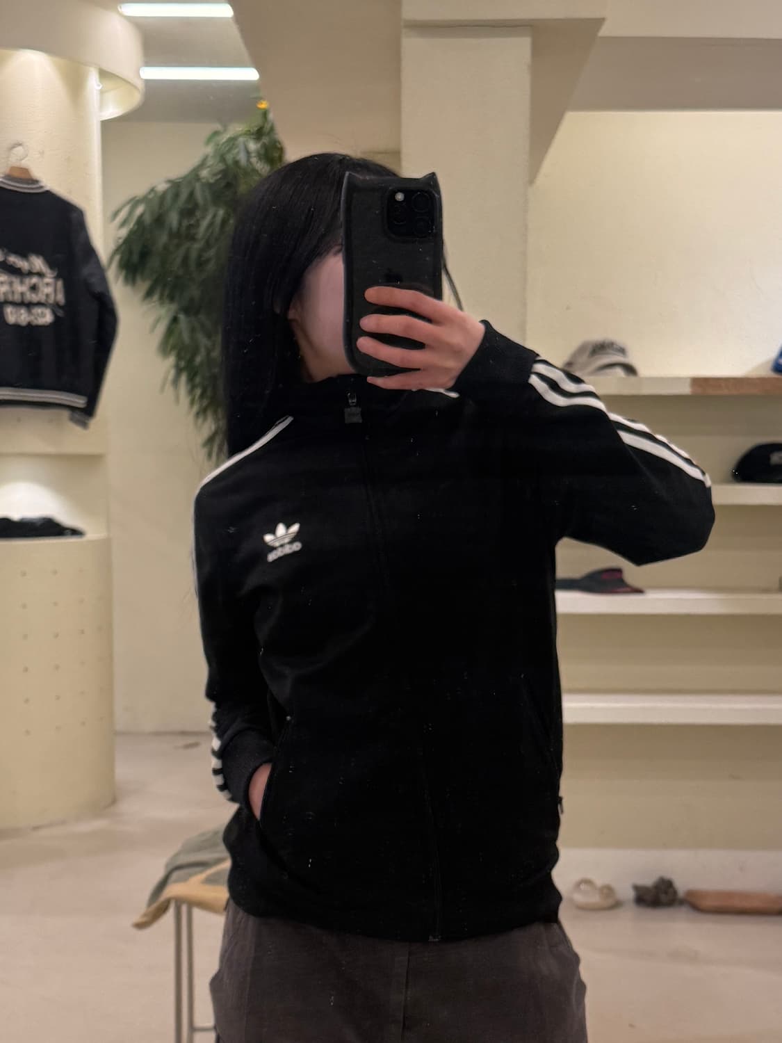 아디다스 오리지널 블랙 트랙탑 져지 U132 상품이미지1