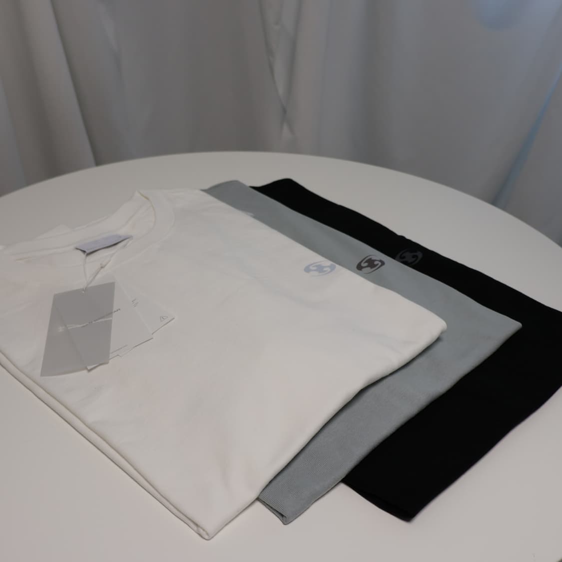 산산기어 로고 반팔 티셔츠 26SS 블랙 스카이블루 화이트 전사이즈 상품이미지8