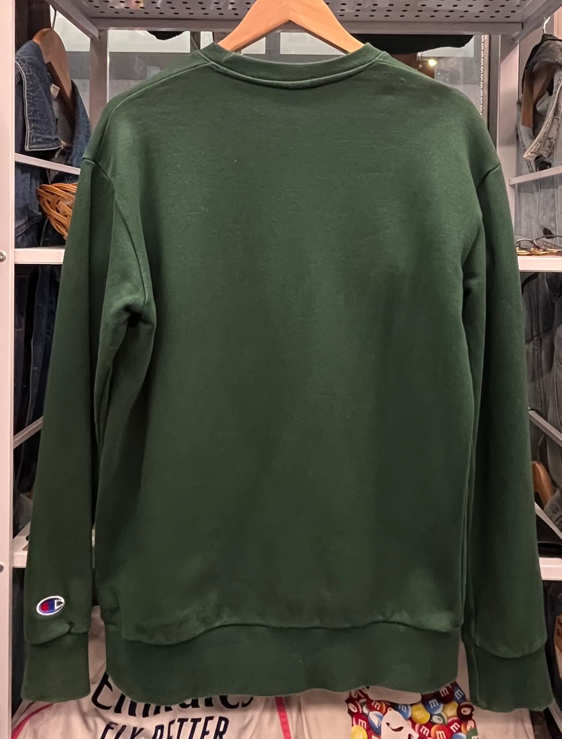 챔피온 리버스위브 맨투맨 그린 상품이미지5