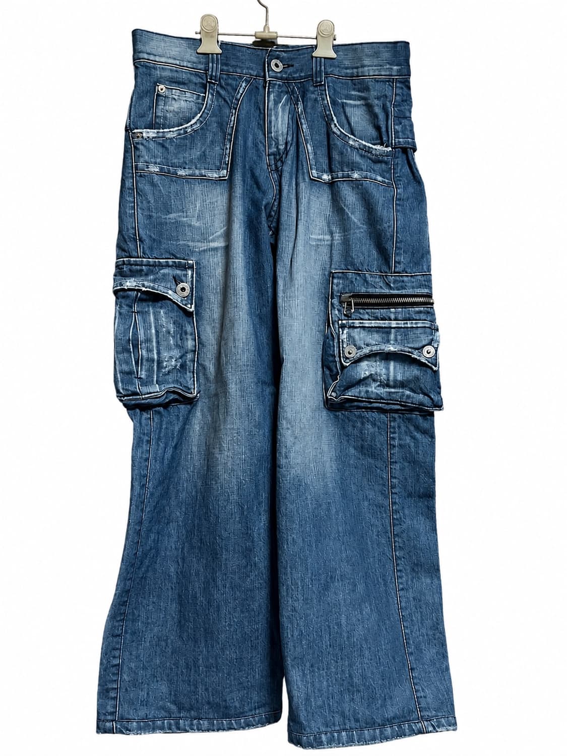 T2X Jeans 멀티포켓 카고 빈티지 데님 팬츠 32 상품이미지1