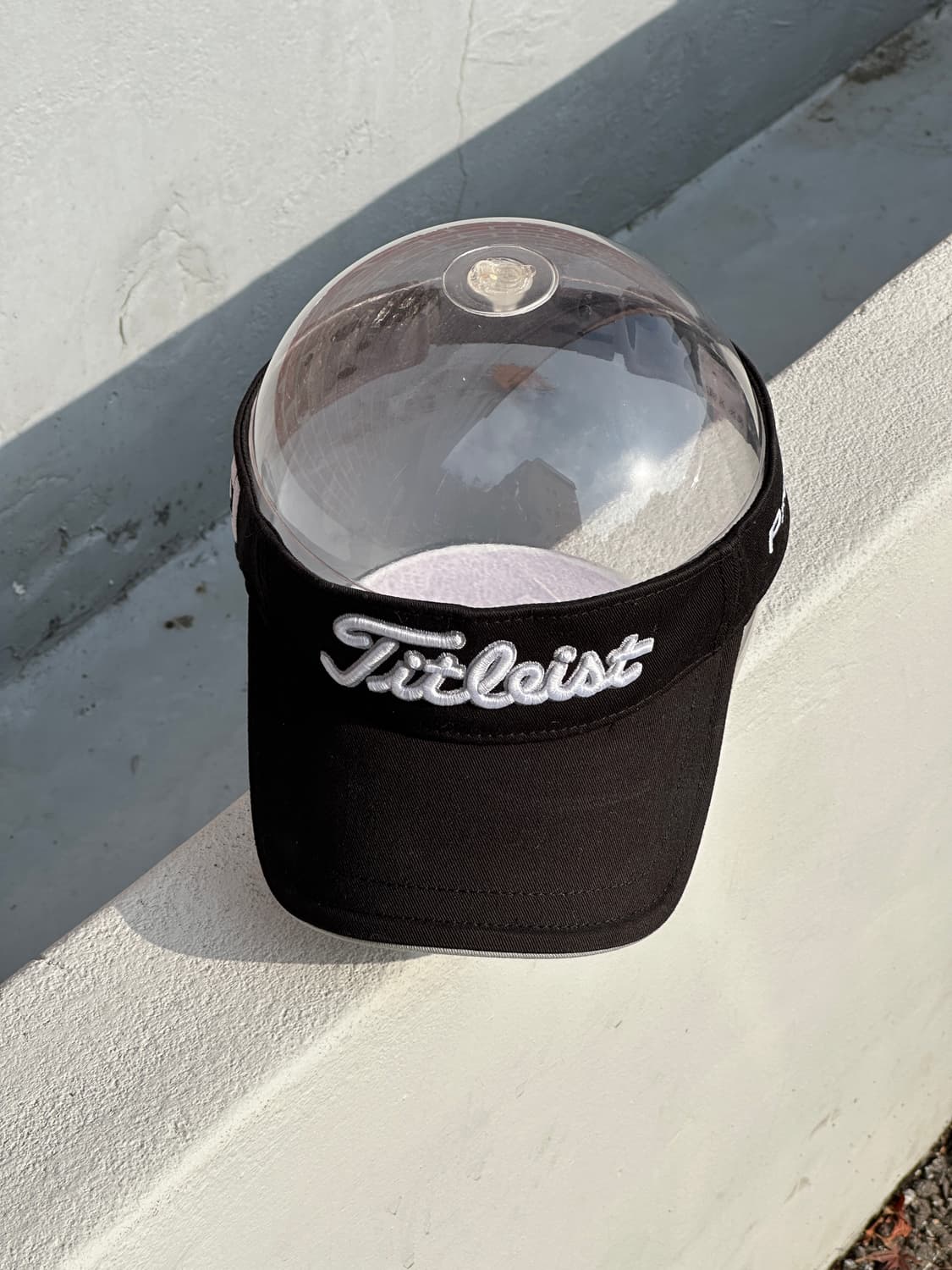 [F] 타이틀리스트 로고 블랙 썬바이저 썬캡 모자 b 상품이미지1