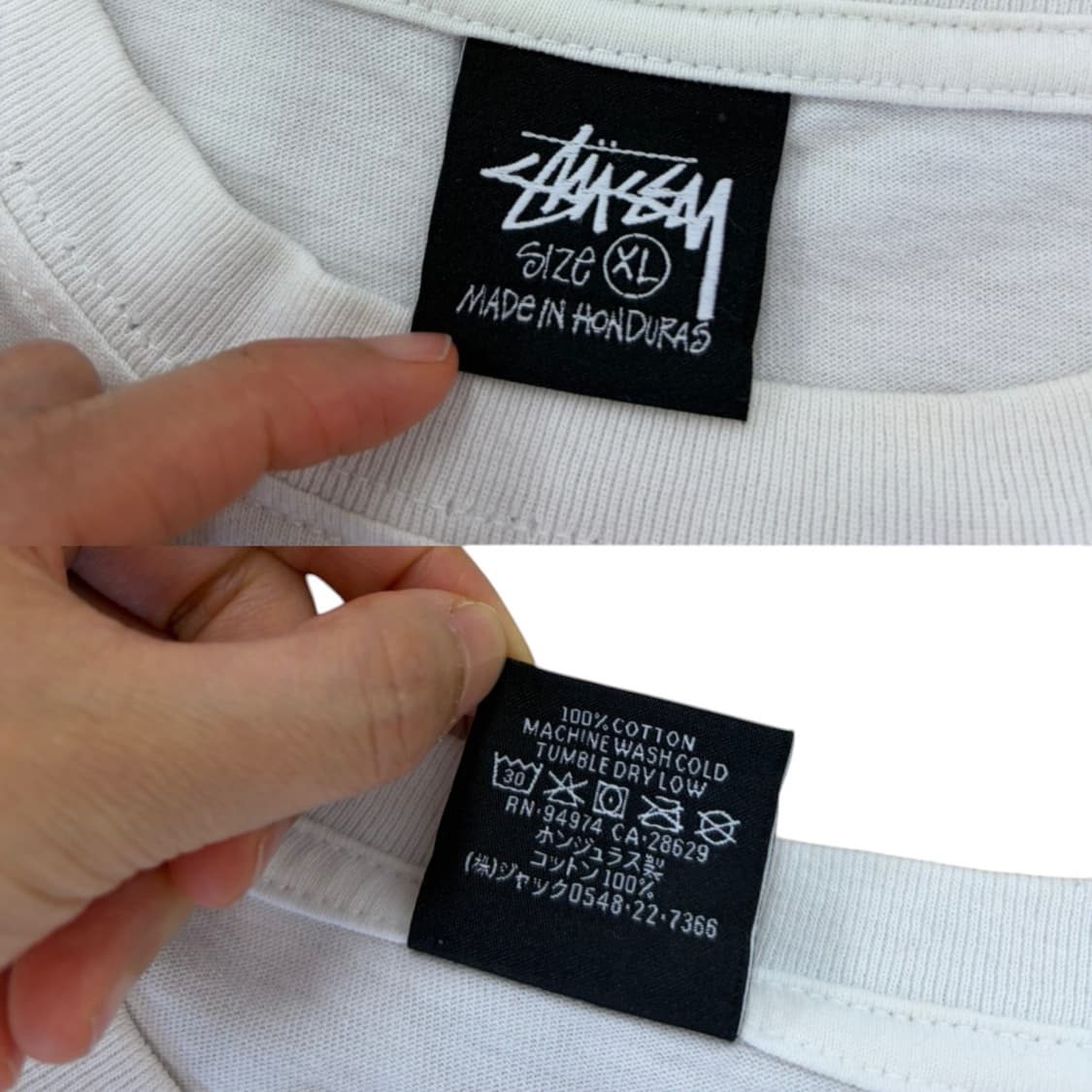 스투시 빅로고 반팔 화이트 (XL) 상품이미지9
