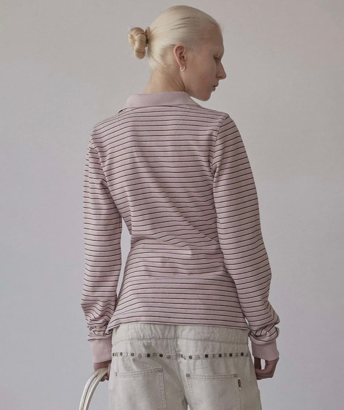 스컬프터 셔링 테니스 셔츠 핑크 상품이미지4