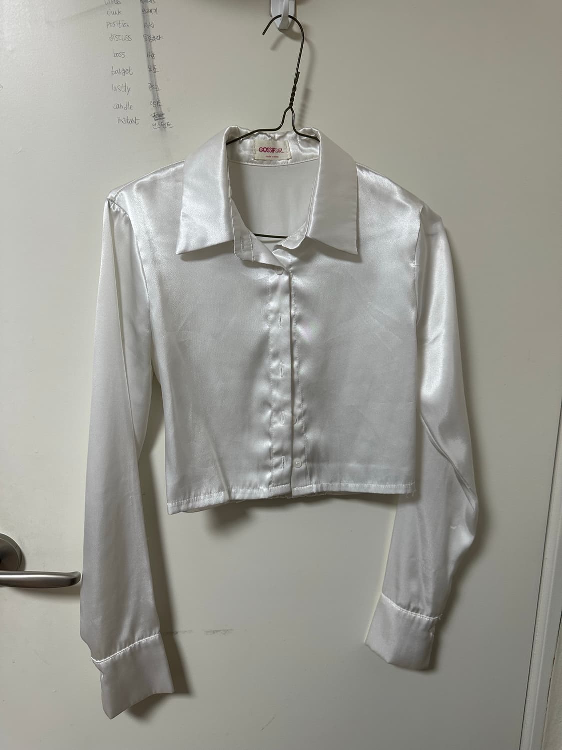 실크 크롭 셔츠 (gossip girl brand) 상품이미지1