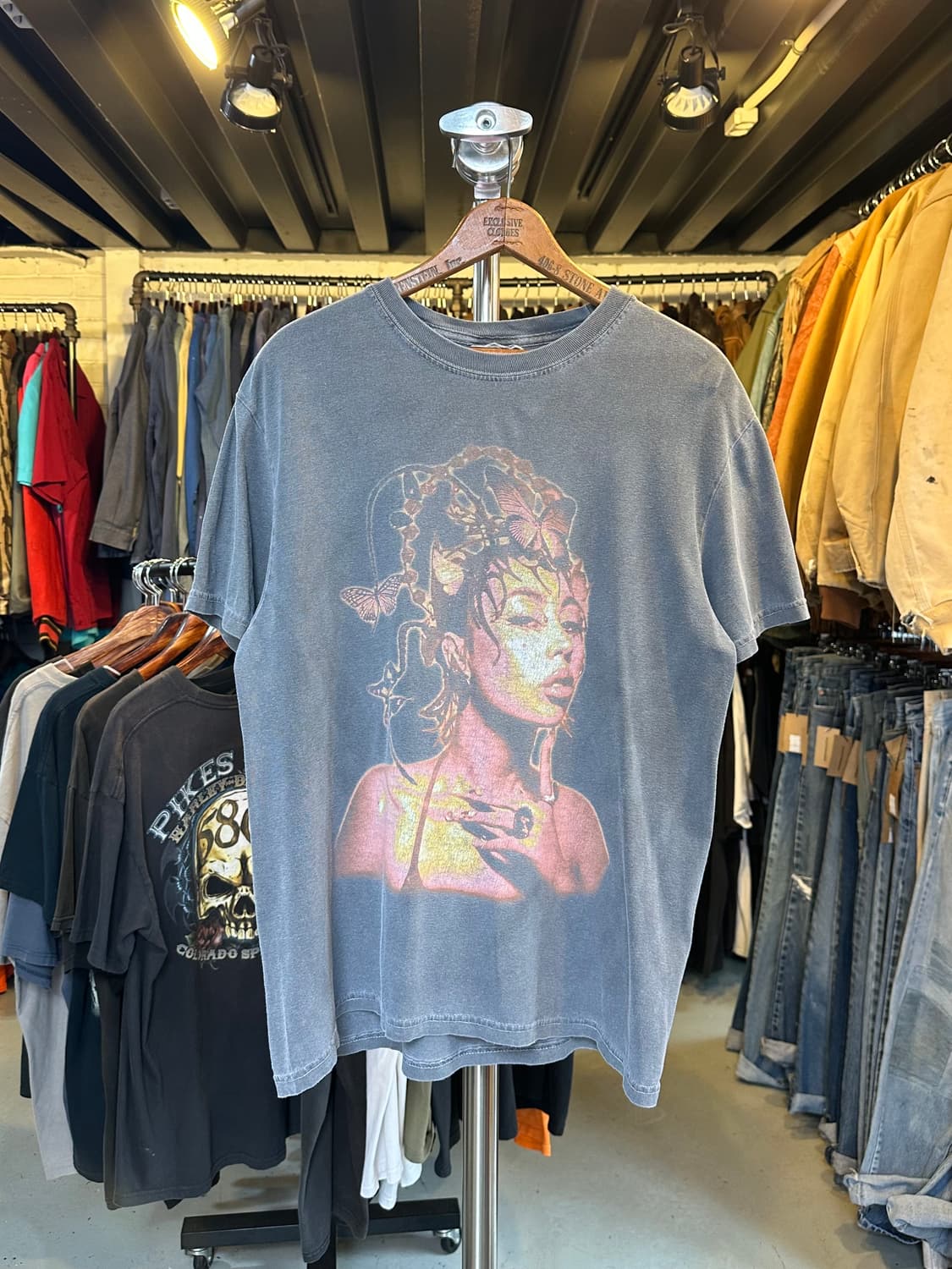 칼리 우치스 Kali Uchis 페이드 프린팅 티셔츠 상품이미지1