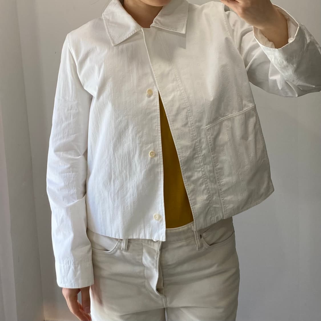 COS 코스 화이트 크롭 자켓 55사이즈 상품이미지8