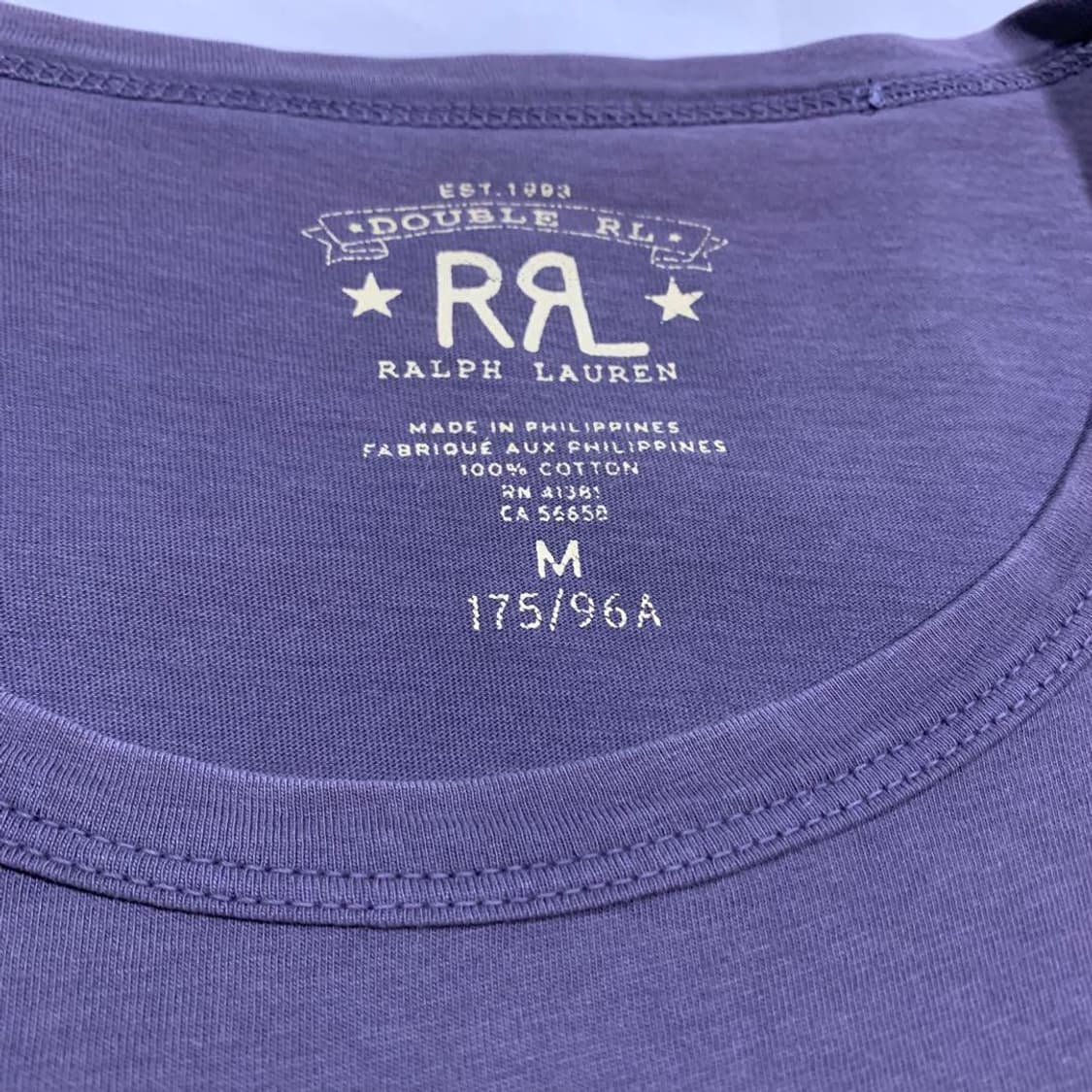 RRL 더블알엘 시그니처 옐로우 로고 프린트 반팔티 상품이미지2