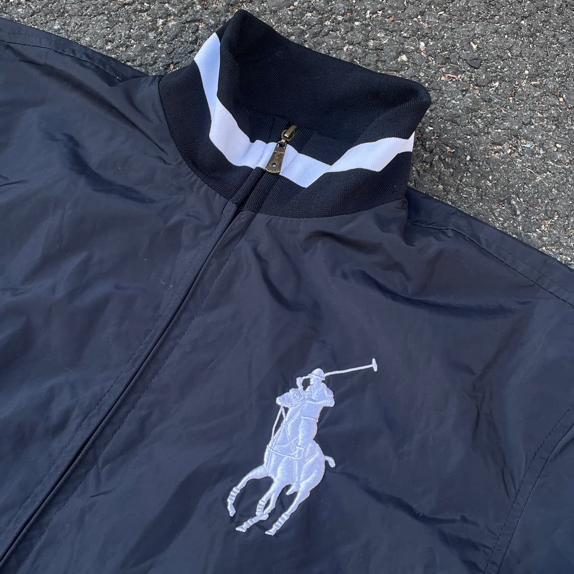 90s 폴로 빅포니 대대장 바람막이 트랙자켓 XL 상품이미지4