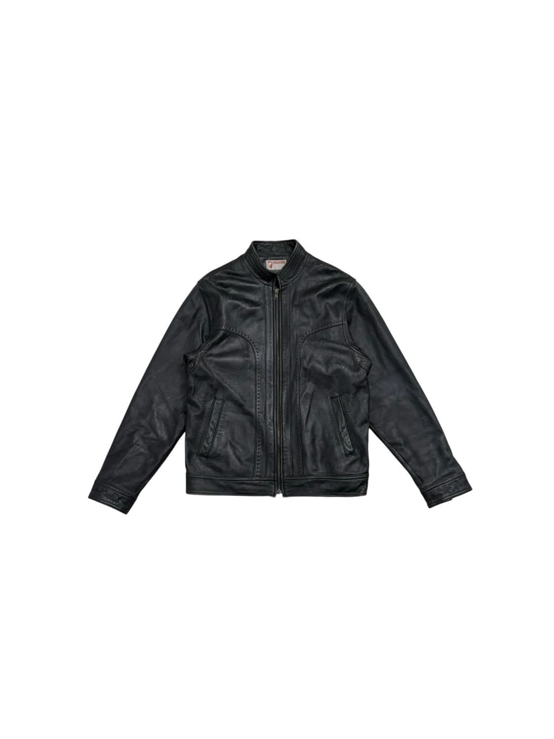 SKLEATHER 빈티지 가죽자켓 블랙 상품이미지1