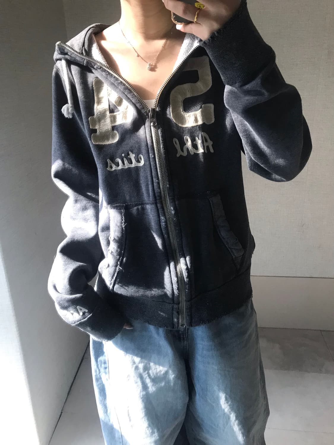 아베크롬비 그레이 후드집업 상품이미지5