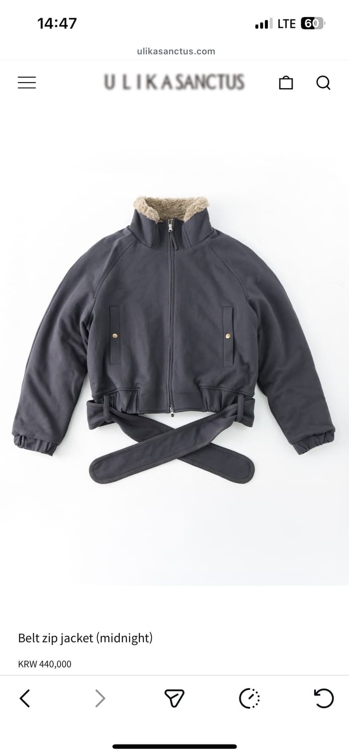 울리카상투스 벨트 자켓 상품이미지1