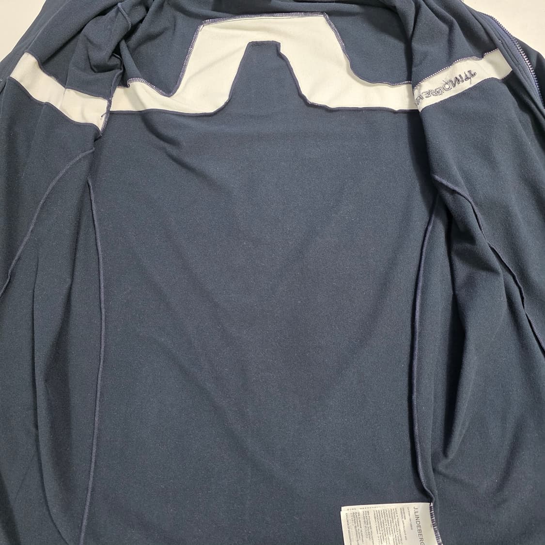 0749 J.LINDEBERG 제이린드버그 남성 S 라인 배색 골프 집업 상품이미지5