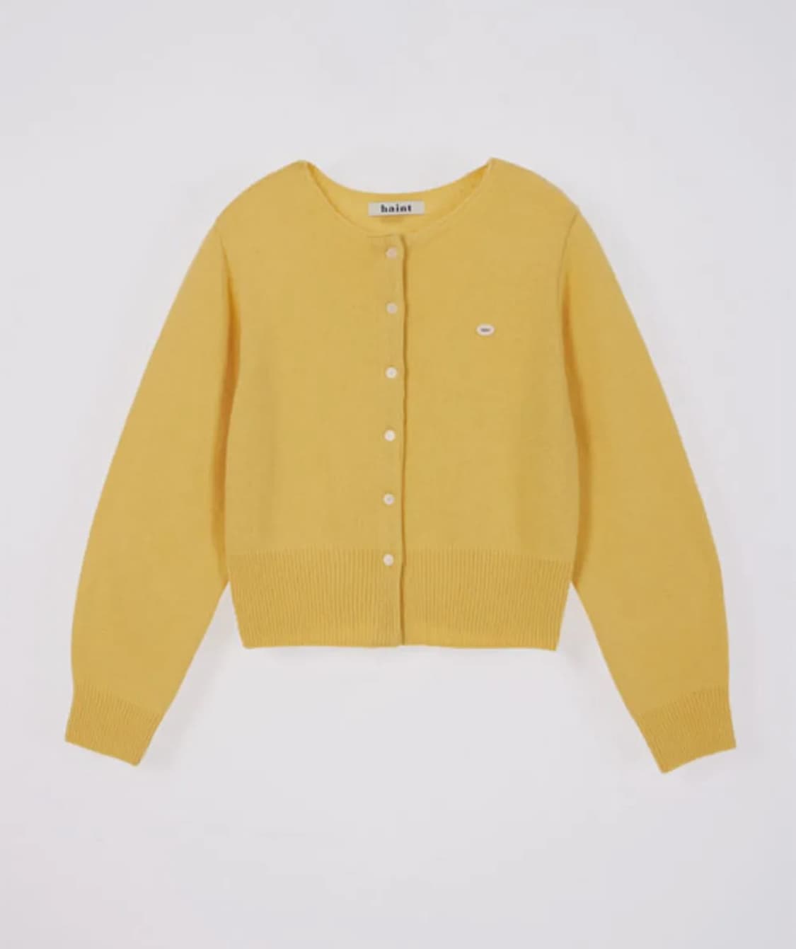 헤인트 보트넥 옐로우 가디건 상품이미지2
